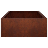 Retaining Wall 8 pcs 300 x 100 x 40 cm Weathering Steel Rusty 3449253