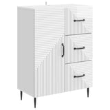 Sideboard High Gloss White 66 x 34.5 x 89.5 cm Engineered Wood 894859