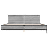 Bed Frame without Mattress Grey Sonoma 180x200 cm Super King 3280015