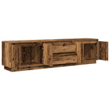 TV Cabinet with LED Lights Old Wood 193.5x41x50 cm 3328442