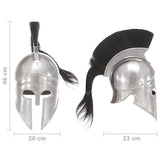 Greek Warrior Helmet Antique Replica LARP Silver Steel 286229