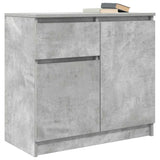 Sideboard with Drawer Concrete Grey 71x35x65 cm Engineered Wood 861601