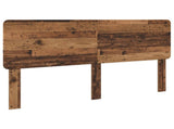 Bed Frame with Headboard Old Wood 200 x 200 cm Solid Pine Wood 3412450