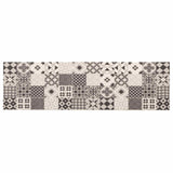 Kitchen Rug Grey Mosaic 300 x 60 cm 100% Polyamide Washable 42045715