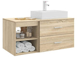 Bathroom Furniture Set 2 pcs Sonoma Oak Engineered Wood 3403890