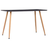 Dining Table Grey and Oak 120x60x74 cm MDF 248310