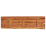 Table Top 120x40x3.8 cm Rectangular Solid Wood Acacia Live Edge 370302