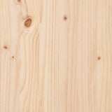 ZNTS Bed Frame without Mattress 135x190 cm Solid Wood Pine 3323275