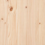 ZNTS Bed Frame without Mattress 100x200 cm Solid Wood Pine 3323266