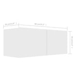 5 Piece TV Cabinet Set White Engineered Wood 3078696
