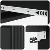 Wall-Mounted Side Table Wall-mounted Black 87.5 x 34.5 x 17 cm 898496