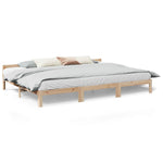 ZNTS Family Bed Frame No Mattress 270x200 cm Solid Wood Pine 3324574