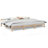 ZNTS Family Bed Frame No Mattress 270x200 cm Solid Wood Pine 3324574