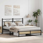 Bed Frame without Mattress Sonoma Oak 137x190 cm Engineered Wood 4106961