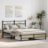 Bed Frame without Mattress Sonoma Oak 137x190 cm Engineered Wood 4106961