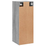 Wall Mounted Cabinet Grey Sonoma 34.5x34x90 cm Engineered Wood 830482