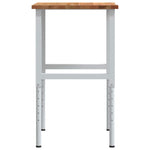 Workbench Light Brown 80x60x cm Solid Wood Oak 3309718