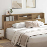 Headboard Cabinet with Shelf Artisan Oak 220 x 19 x 101.5 cm 879448