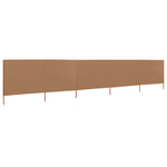 ZNTS 5-panel Wind Screen Fabric 600x160 cm Taupe 47169
