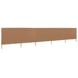 ZNTS 5-panel Wind Screen Fabric 600x160 cm Taupe 47169