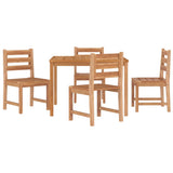 Garden Dining Set Natural Teak Solid Teak Wood Standard 3157180