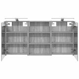 Bathroom Cabinet Set 3 pcs 120 x 10.5 x 60.5 cm Engineered wood 3403741