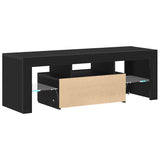 TV Cabinet Black Oak 120 x 35 x 40 cm Engineered Wood 862552