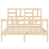Bed Frame without Mattress 140x200 cm Solid Wood Pine 3193076