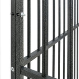 Dog Playpen 4 Panel Black Galvanised Steel 172210