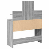 Dressing Table with LED Grey Sonoma 100x40x130 cm 848204