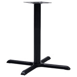 Bistro Table Leg Black 76x76x72 cm Cast Iron 325431