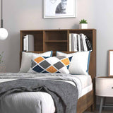 817245 Headboard Cabinet Brown Oak 100x19x103,5 cm