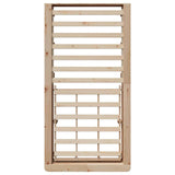 Bed Frame Brown 100 x 200 cm Solid Pine Wood 3385730