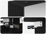 Bathroom Mirror Cabinet with Shelf Black Oak 30 x 10.5 x 50 cm 889016