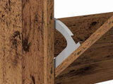 Shoe Cabinet Old Wood 80 x 21 x 125.5 cm Engineered Wood 869102