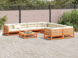 Garden Sofa Set Wax Brown Solid Pine Wood Large Modular 3299367
