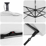 Umbrella Sand 249 x 249 x 250 cm Polyester and Aluminium 42003399