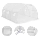 Greenhouse White PE mesh fabric, galvanised steel 13.5m 45750