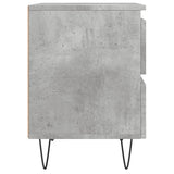 Bedside Cabinets 2 pcs Concrete Grey 40x35x50 cm Engineered Wood 826885