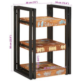 Bedside Table Brown and Black Solid Reclaim wood 4016732