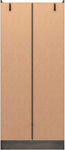 ZNTS Nevada 2 Door 1 Drawer Wardrobe 100-101-128