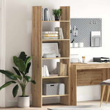 Book Cabinet Artisan Oak 60 x 35 x 180 cm Engineered Wood 875022