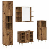 4 Piece Bathroom Furniture Set Old Wood Engineered Wood 3328557