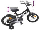 Kids Bike 14 Inches for 3-5 Years Old Black 42009378