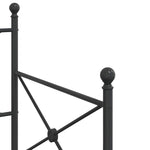 Day Bed without Mattress Black 80x200 cm Steel 4104666