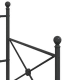 Day Bed without Mattress Black 90x200 cm Steel 4104668