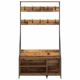 Clothes Rack Old Wood 100 x 41 x 184 cm Engineered Wood 882889