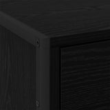 Bedside Table Black Oak 50 x 39.5 x 50 cm Engineered Wood 886678