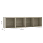 Book Cabinet/TV Cabinet Sonoma Oak 143x30x36 cm 800264