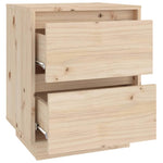 Bedside Cabinets 2 pcs 40x35x50 cm Solid Wood Pine 813316